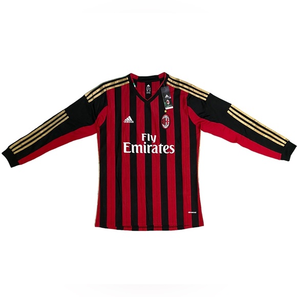 AC Milan 2013-2014 Kaka #22 Jersey Long Sleeve M-L